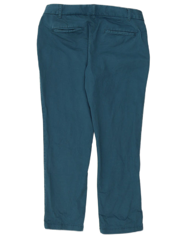 Fat Face Womens Slim Chino Trousers UK 10 Small W32 L25 Blue Cotton