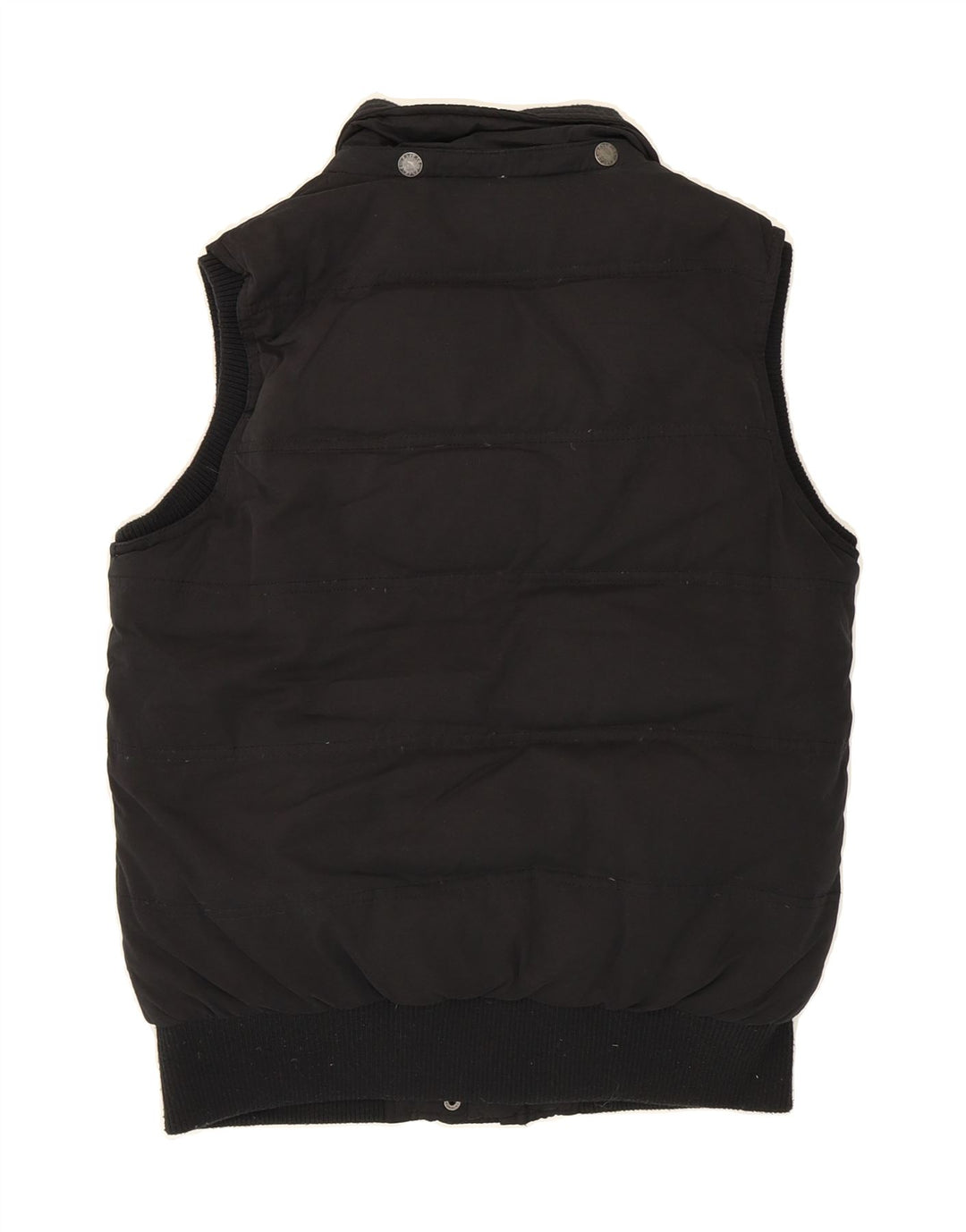 FAT FACE Womens Padded Gilet UK 10 Small Black Polyester Vintage Fat Face and Second-Hand Fat Face from Messina Hembry 