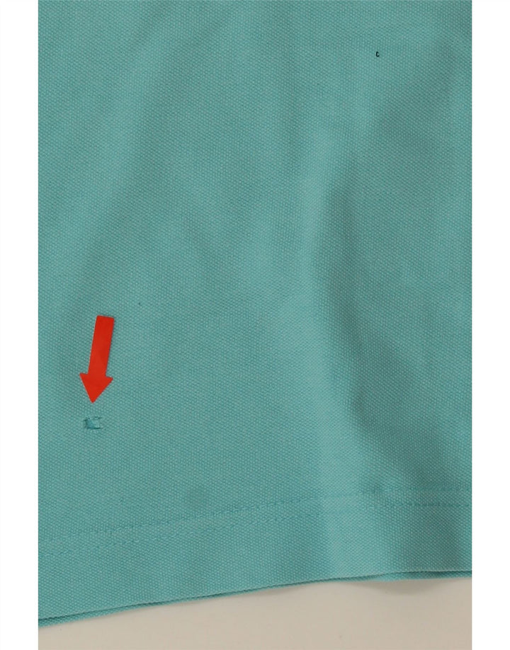 KAPPA Mens Polo Shirt XL Turquoise Striped