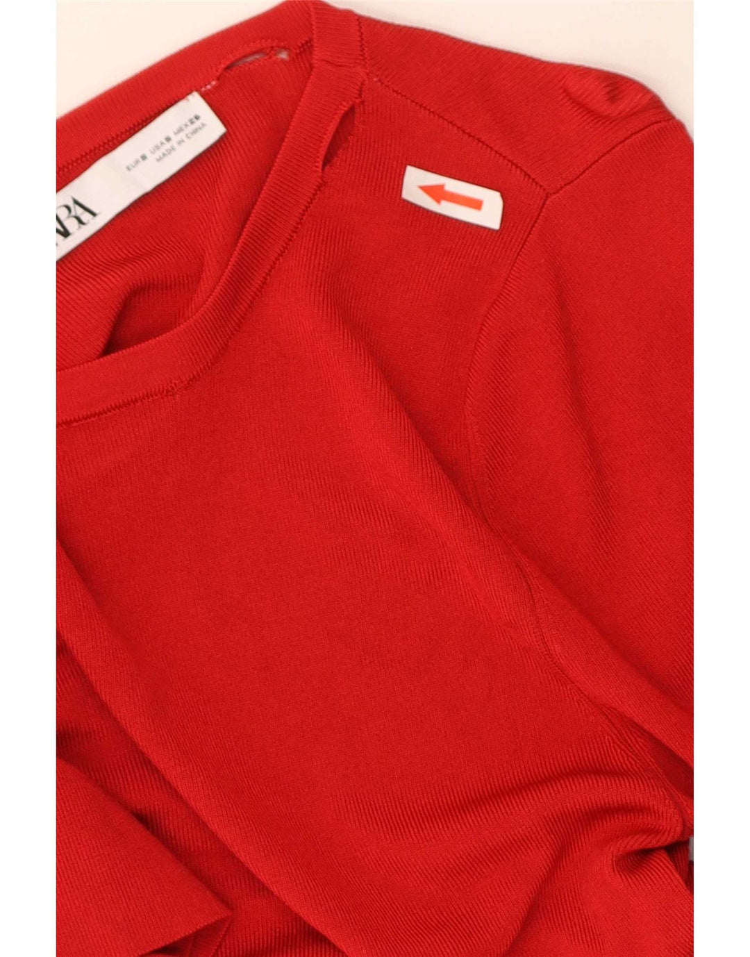 Zara Womens Blouse Top UK 8 Small Red