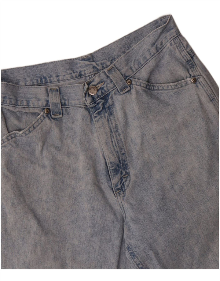 LEE Womens Cargo Loose Jeans W28 L28 Blue Cotton