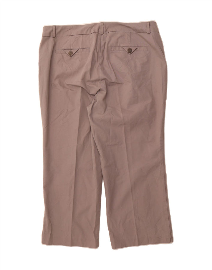 DOCKERS Womens Straight Capri Trousers US 12 Large W36 L22 Grey Polyester Vintage Dockers and Second-Hand Dockers from Messina Hembry 