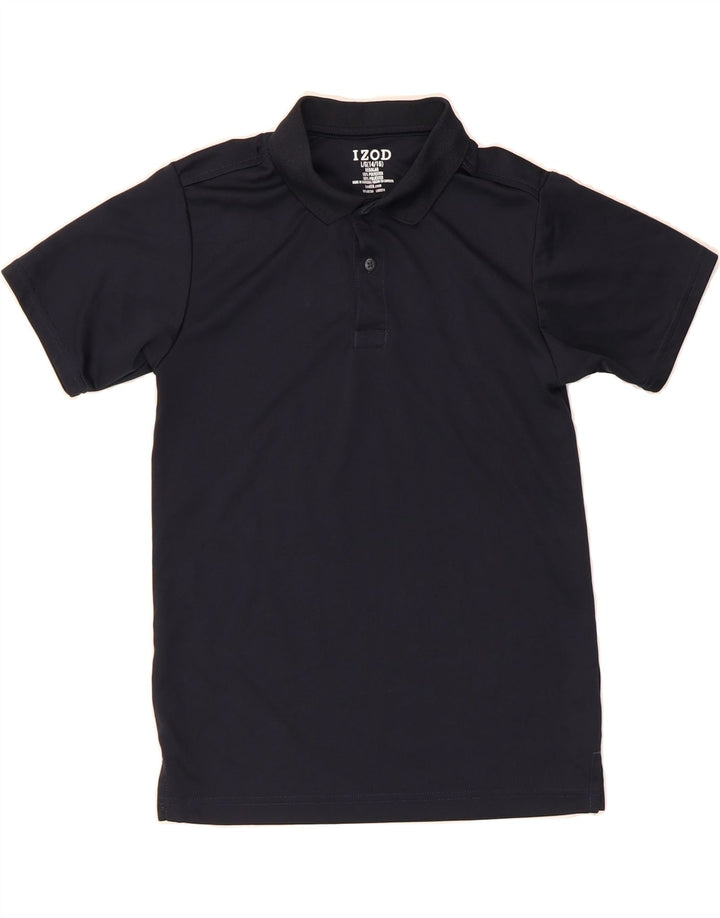 IZOD Boys Regular Polo Shirt 14-15 Years Large Navy Blue Polyester Vintage Izod and Second-Hand Izod from Messina Hembry 