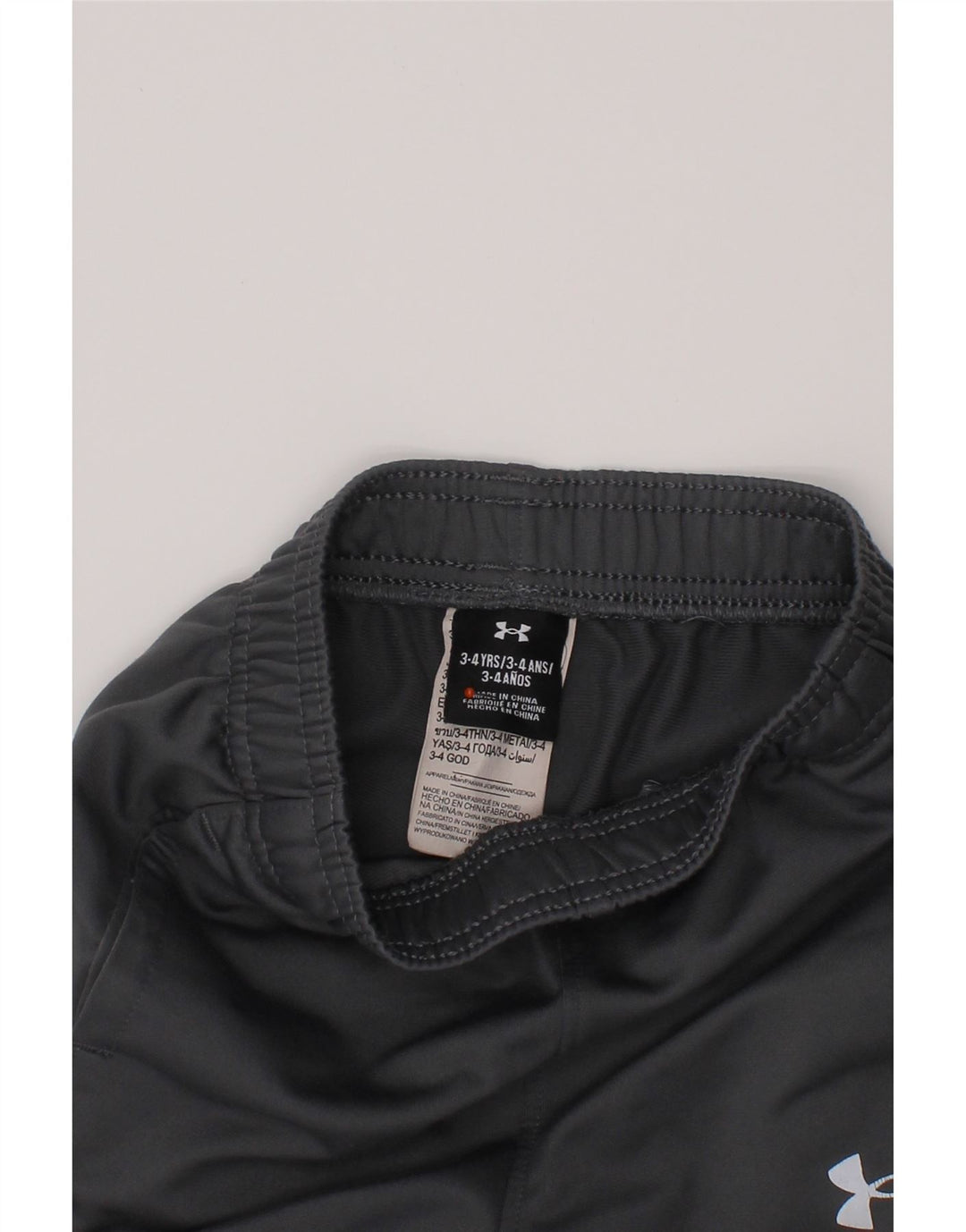 UNDER ARMOUR Boys Tracksuit Trousers Joggers 3-4 Years  Grey Polyester