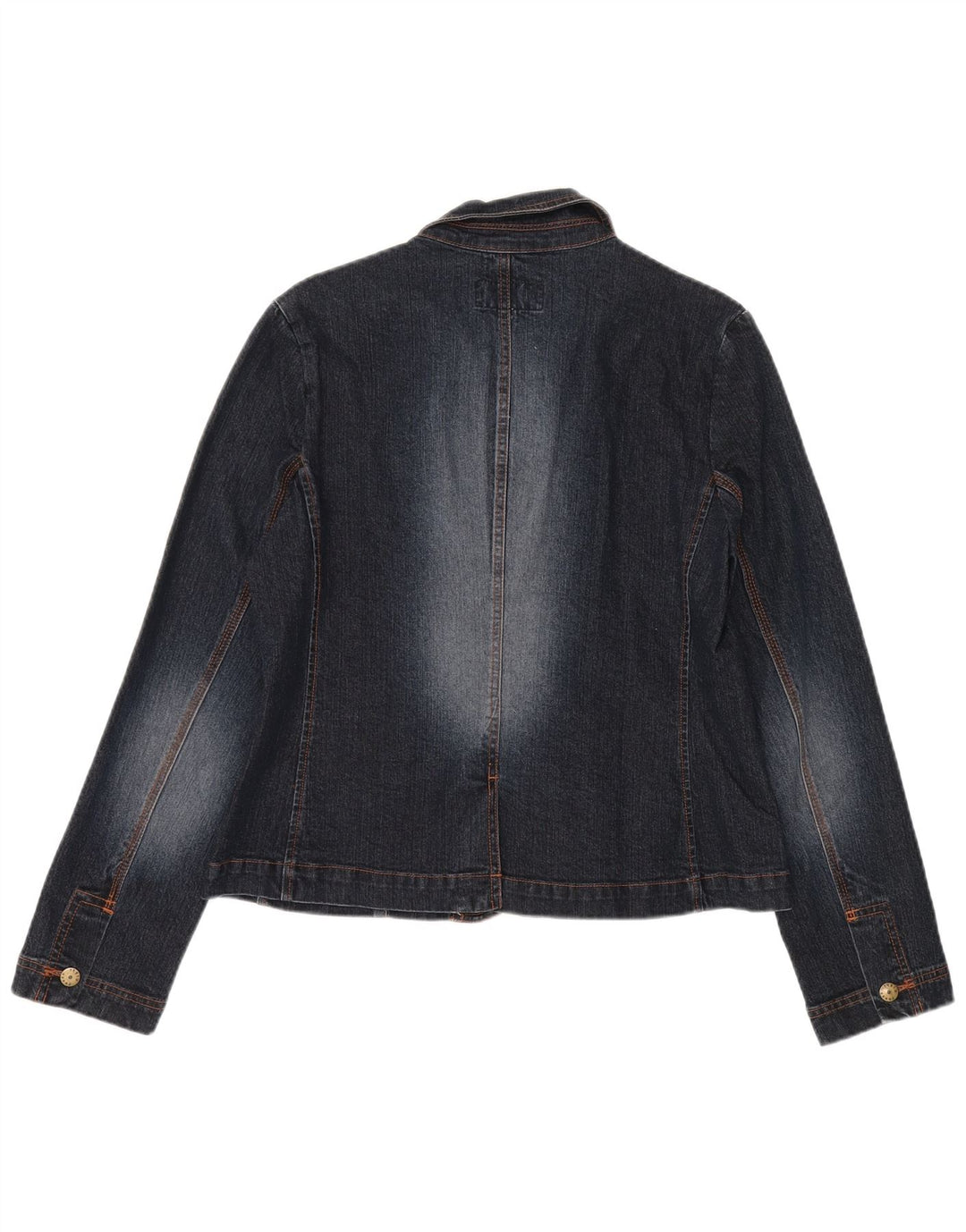 Phase Eight Womens 3 Button Blazer Jacket UK 14 Medium Navy Blue Cotton