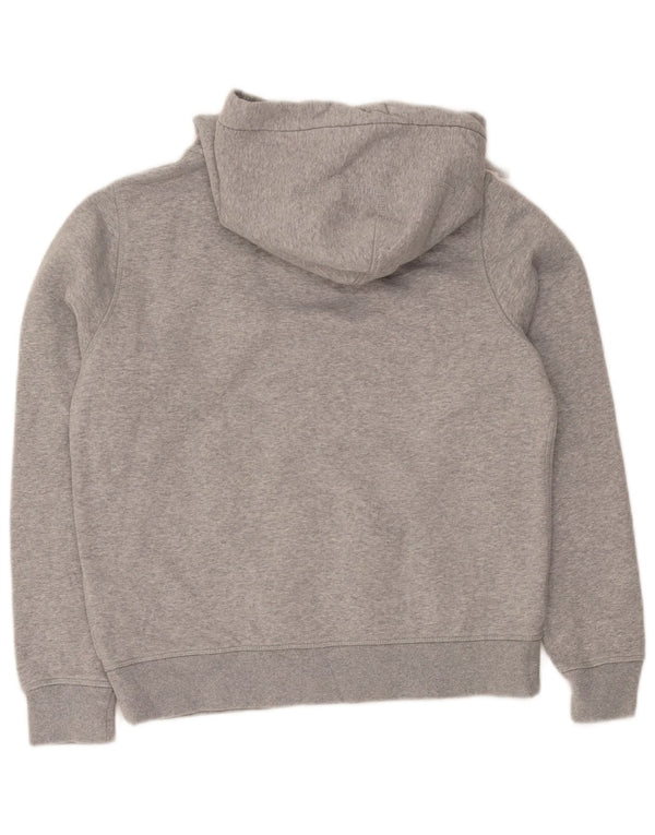 Jack Wills Womens Graphic Regular Fit Hoodie Jumper UK 14 Large Grey Cotton