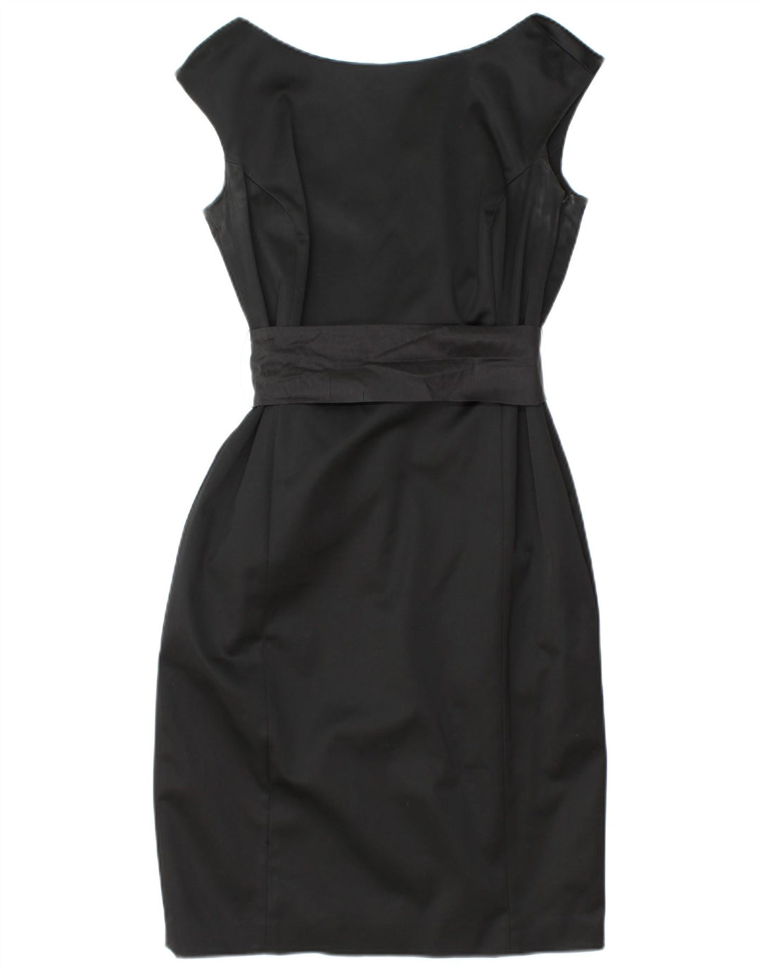 COAST Womens Sleeveless Sheath Dress UK 12 Medium Black Acetate