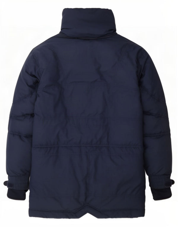 Nike Mens Padded Coat UK 42/44 Large Navy Blue Polyester