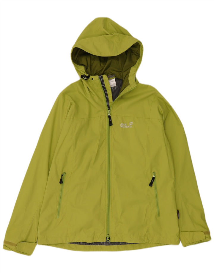 JACK WOLFSKIN Womens Oversized Hooded Rain Jacket UK 16 Large Green