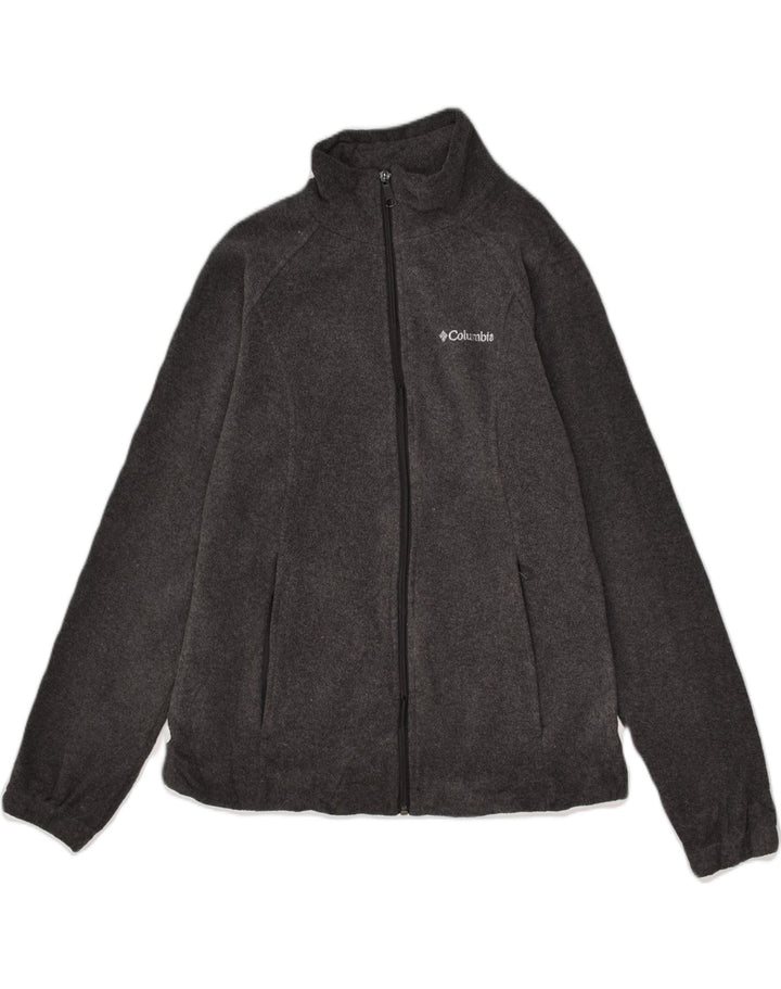 COLUMBIA Womens Fleece Jacket UK 14 Medium Grey | Vintage Columbia | Thrift | Second-Hand Columbia | Used Clothing | Messina Hembry 