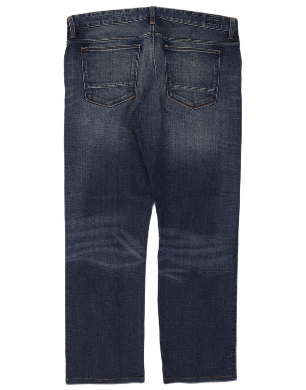 Tommy Hilfiger Mens Straight Jeans W36 L28 Navy Blue Cotton