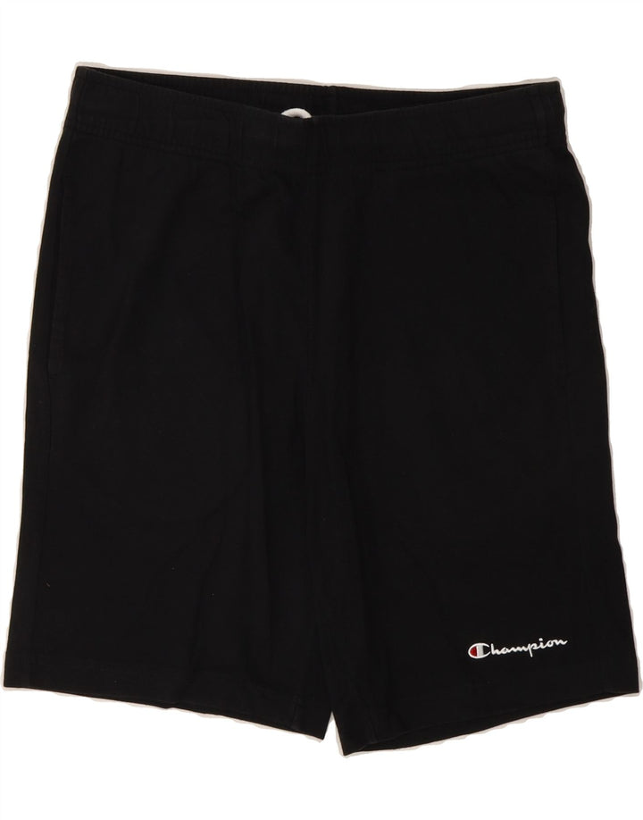 CHAMPION Mens Sport Shorts Medium Black Cotton Vintage Champion and Second-Hand Champion from Messina Hembry 