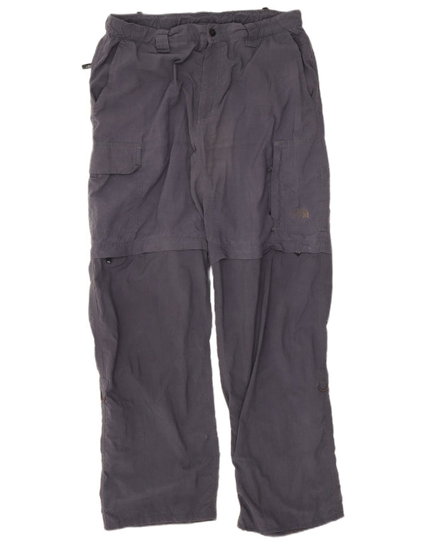 The North Face Mens Straight Cargo Trousers Large W34 L30 Navy Blue Nylon