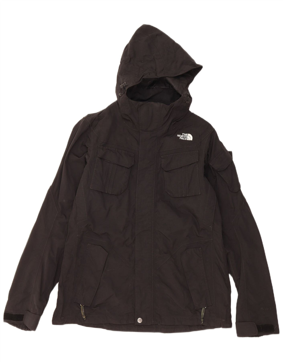 THE NORTH FACE Womens Hyvent Hooded Windbreaker Jacket UK 14 Medium Black