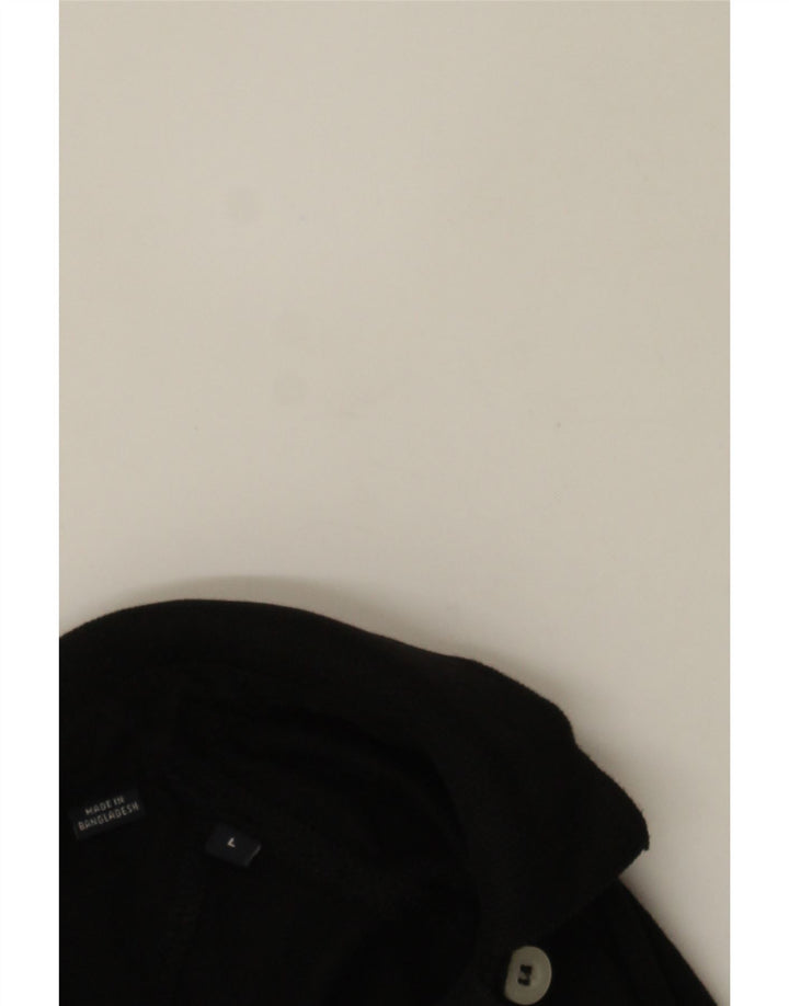 JACK & JONES Mens Polo Shirt Large Black Cotton Vintage Jack & Jones and Second-Hand Jack & Jones from Messina Hembry 
