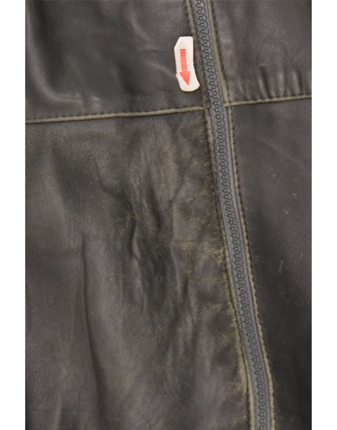 Vintage Mens Leather Jacket UK 40 Large Grey