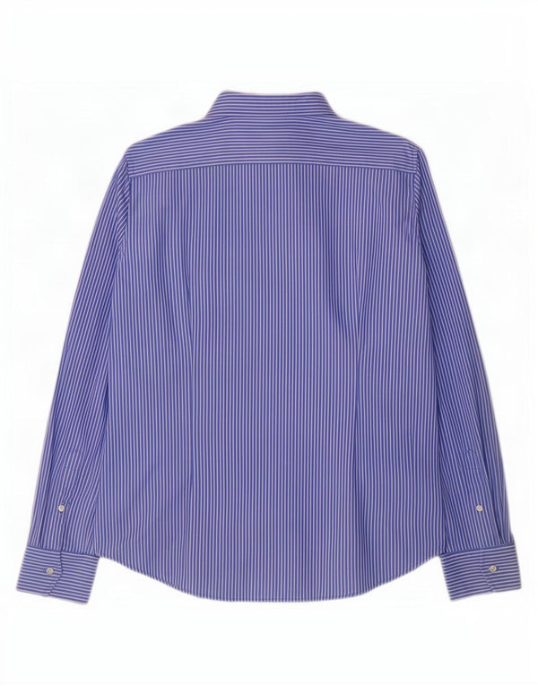 Polo Ralph Lauren Mens Dress Shirt XL Blue Pinstripe Cotton