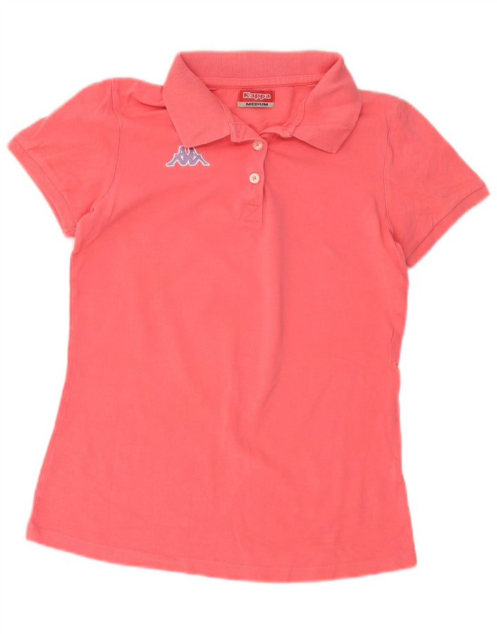 Kappa Womens Polo Shirt UK 12 Medium Pink