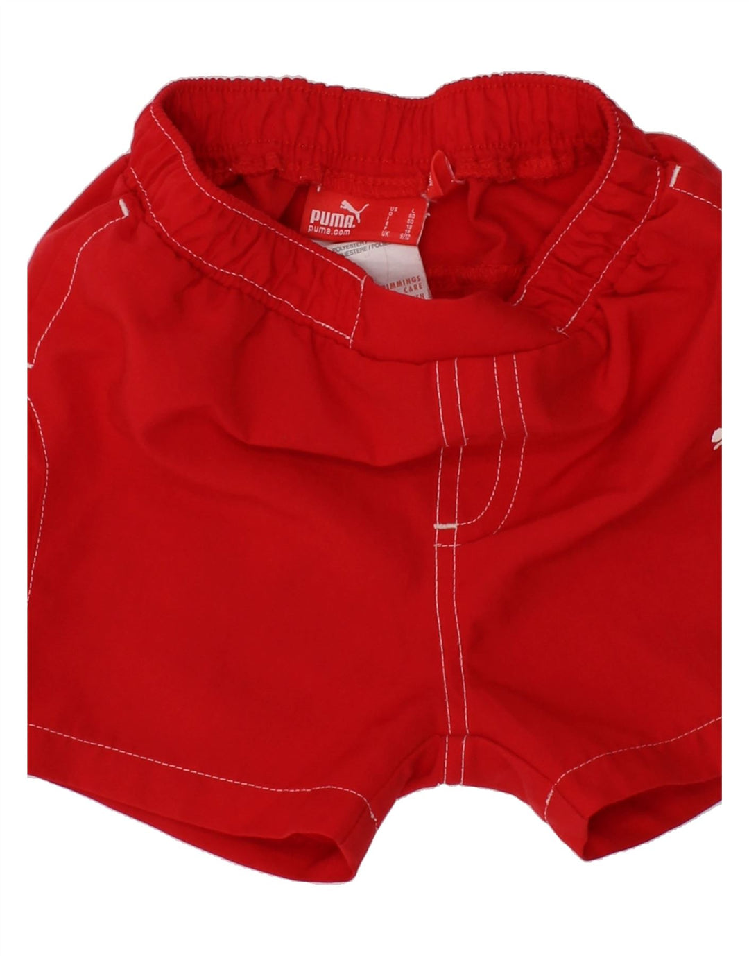 PUMA Baby Boys Sport Shorts 9-12 Months Red Polyester Vintage Puma and Second-Hand Puma from Messina Hembry 