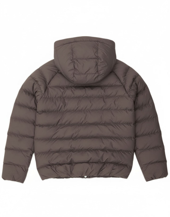 Nike Boys Hooded Padded Jacket 10-11 Years Medium Grey Polyester