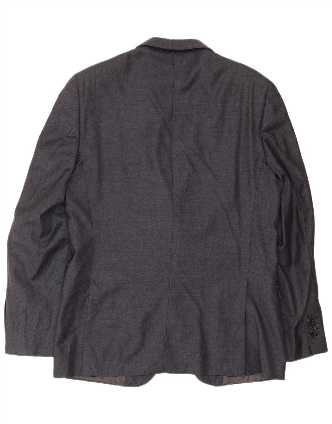 MASSIMO DUTTI Mens 2 Button Blazer Jacket EU 52 Large Navy Blue Wool