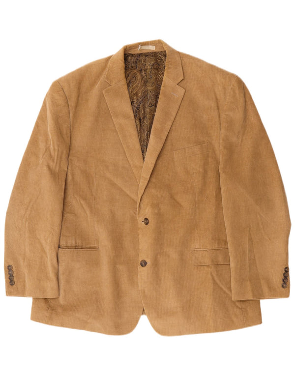 Chaps Mens 2 Button Corduroy Blazer Jacket IT 50 Large Beige Cotton