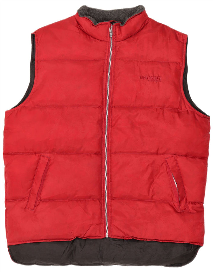 Southern Mens Padded Gilet UK 40 Large Red Polyester