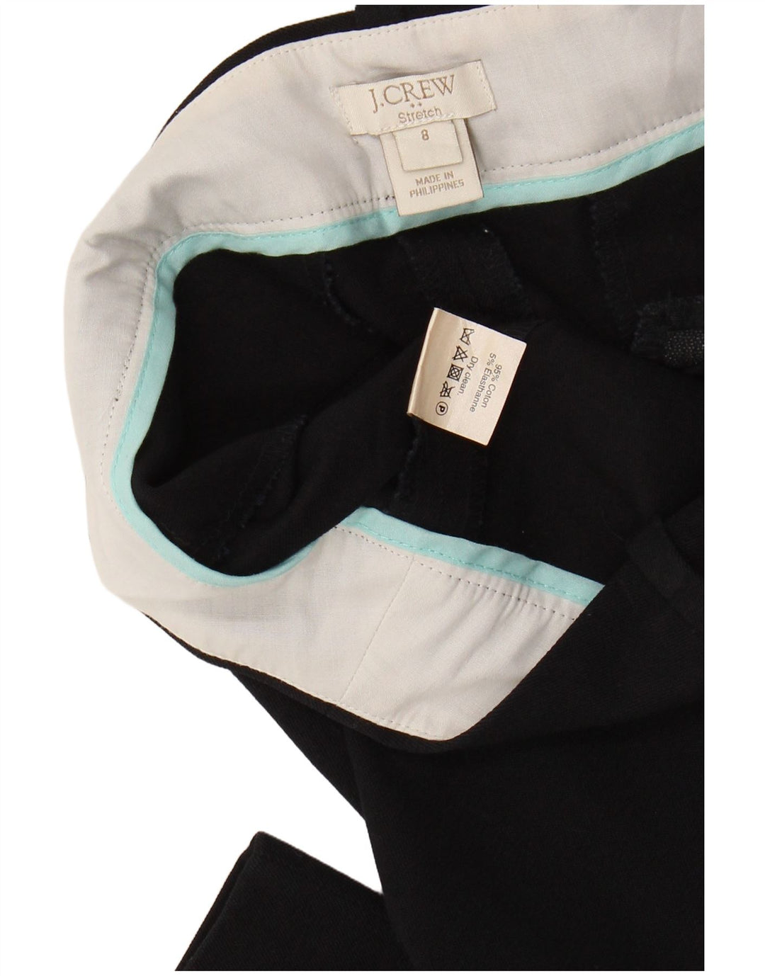 J. CREW Womens Stretch Slim Cropped Trousers US 8 Medium W30 L26 Black