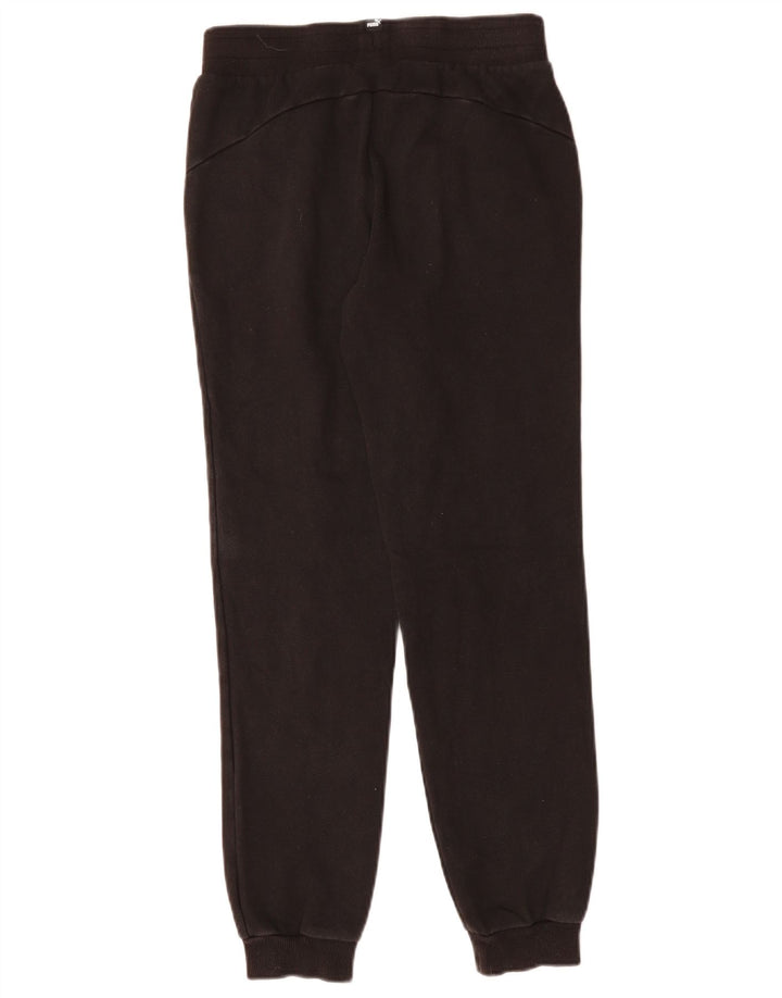 PUMA Boys Tracksuit Trousers Joggers 13-14 Years  Black Cotton