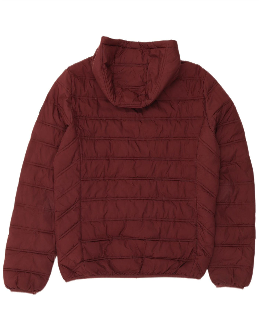 Liu Jo Mens Hooded Padded Jacket UK 38 Medium Burgundy Polyester