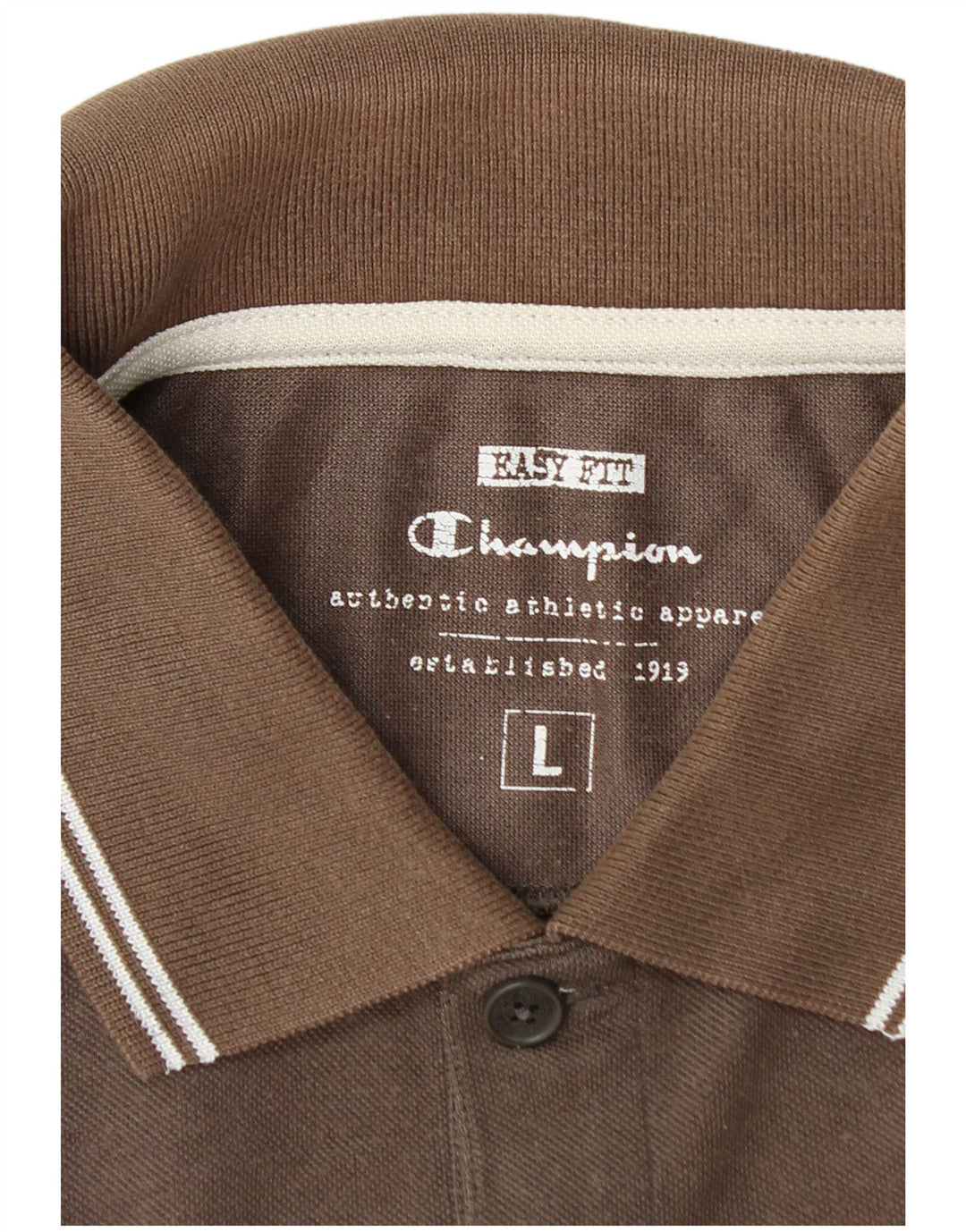 Champion Mens Easy Fit Polo Shirt Large Brown