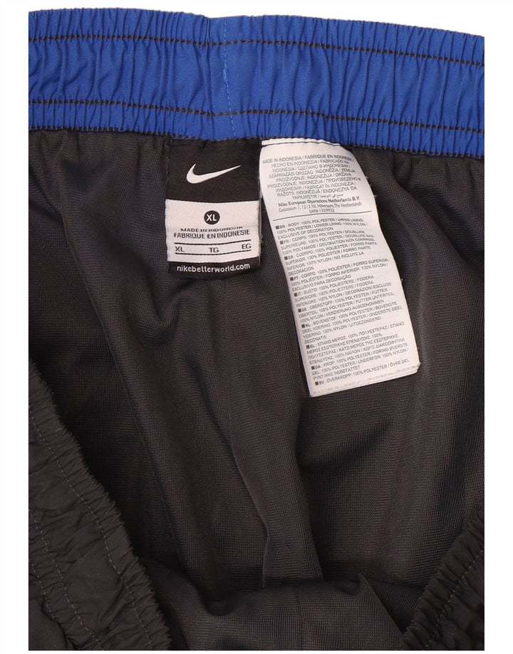 NIKE Mens Graphic Tracksuit Trousers Joggers XL  Grey Colourblock