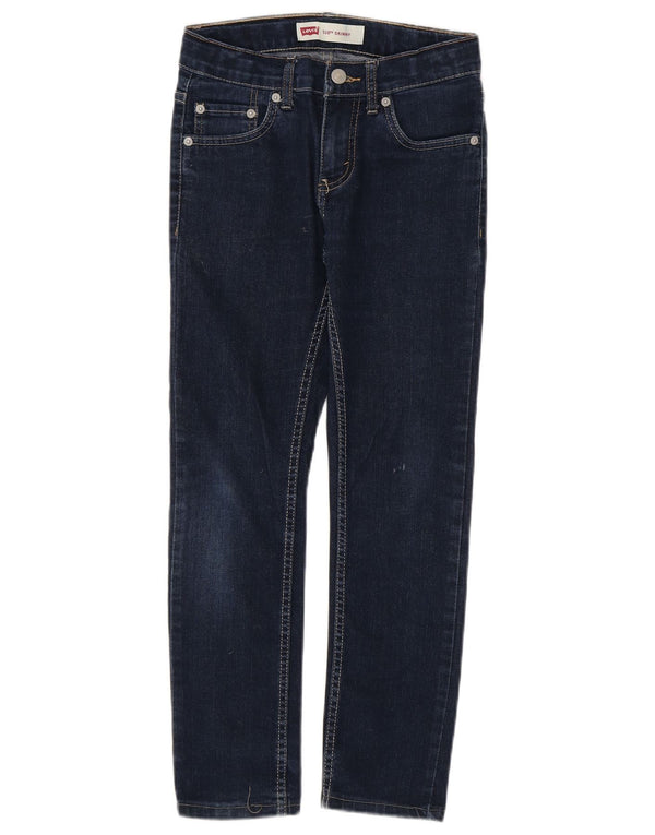 Levi's Boys 510 Skinny Jeans 9-10 Years W26 L24 Navy Blue Cotton