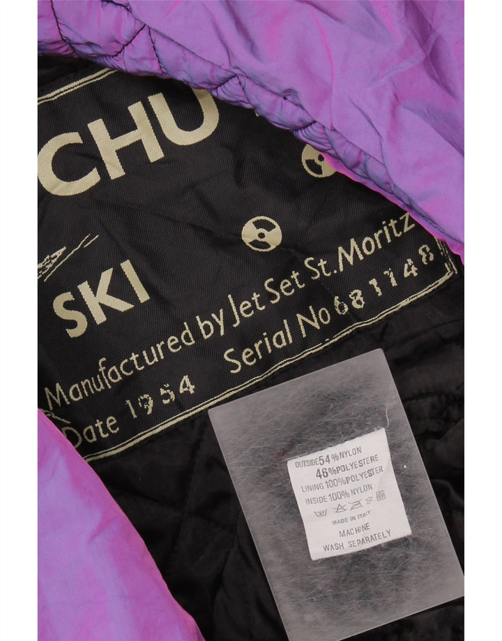 JET SET Womens Air Chute Ski Jacket UK 22 3XL Purple Nylon