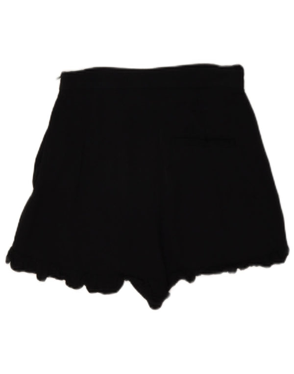 Zara Womens High Waist Hot Pants XS W24 Black
