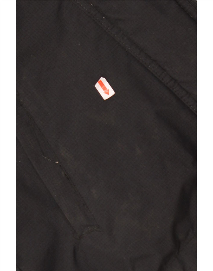 SUPERDRY Womens Windcheater Hooded Rain Jacket UK 10 Small Black Nylon