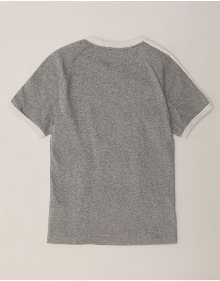 Adidas Mens T-Shirt Top Medium Grey Flecked Cotton
