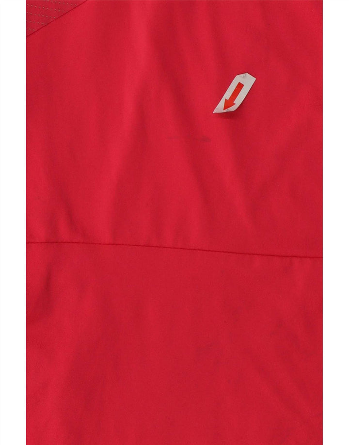 Adidas Womens Climalite T-Shirt Top UK 10 Small Red Polyester