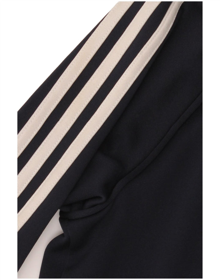 Adidas Mens Tracksuit Top Jacket Large Navy Blue Polyester
