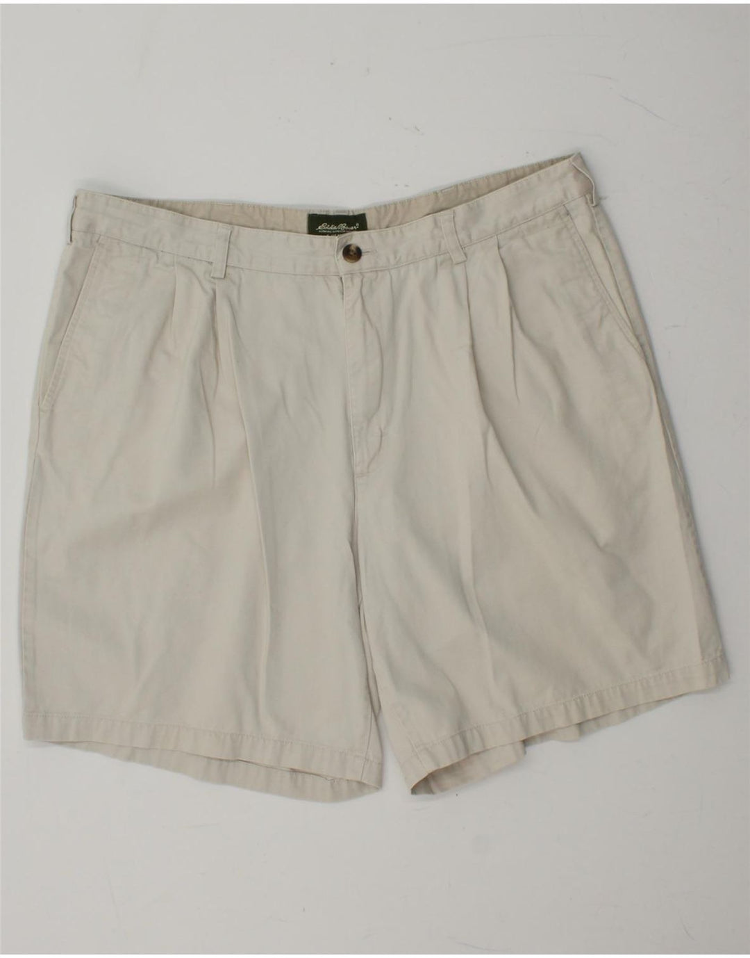 EDDIE BAUER Mens Pegged Chino Shorts W40 XL  White Cotton
