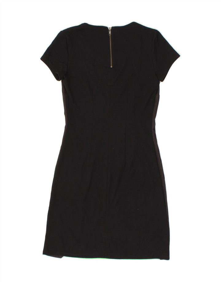 DESIGUAL Womens Sheath Dress UK 10 Small Black Geometric Polyester Vintage Desigual and Second-Hand Desigual from Messina Hembry 