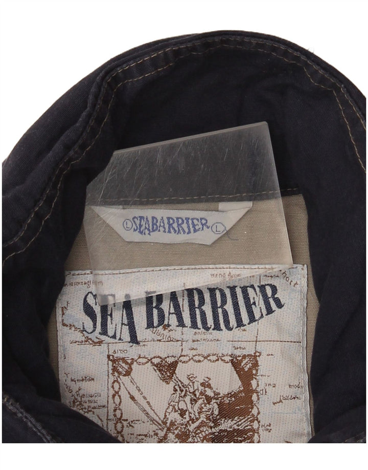 Sea Barrier Mens Utility Jacket UK 40 Large Navy Blue