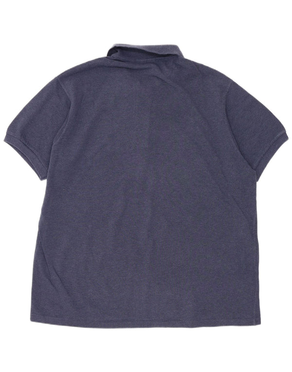 Lacoste Mens Classic Fit Polo Shirt Size 6 XL Navy Blue Cotton