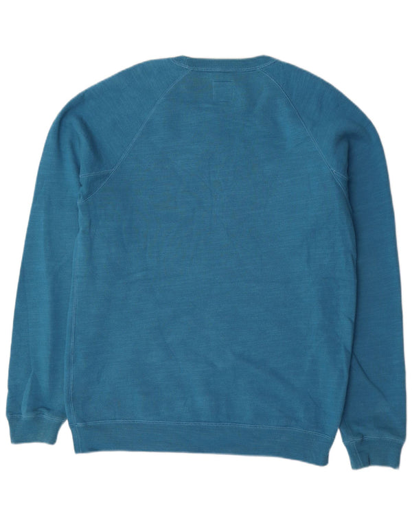 Jack Wills Mens Graphic Sweatshirt Jumper Medium Blue Cotton