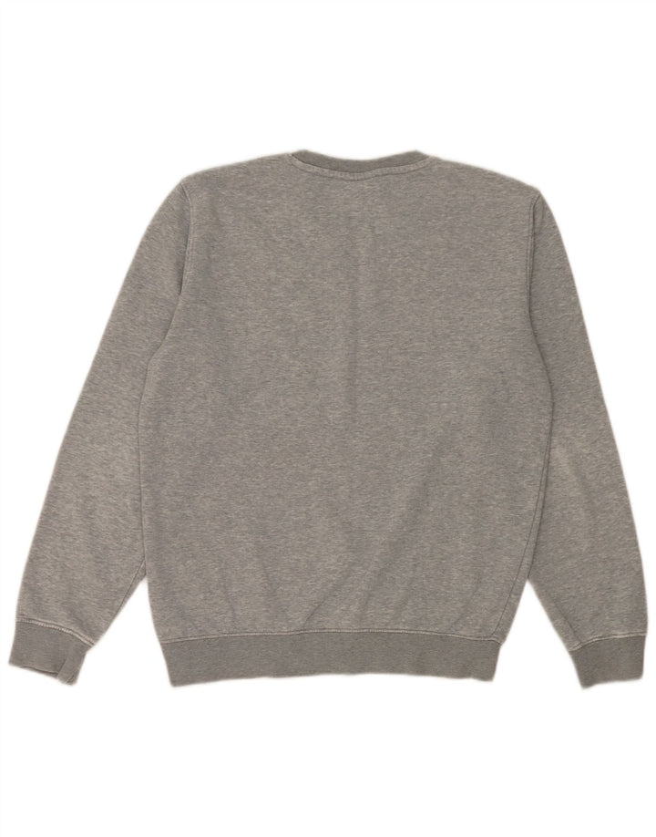 Champion Mens Graphic Sweatshirt Jumper Small Grey Flecked Cotton