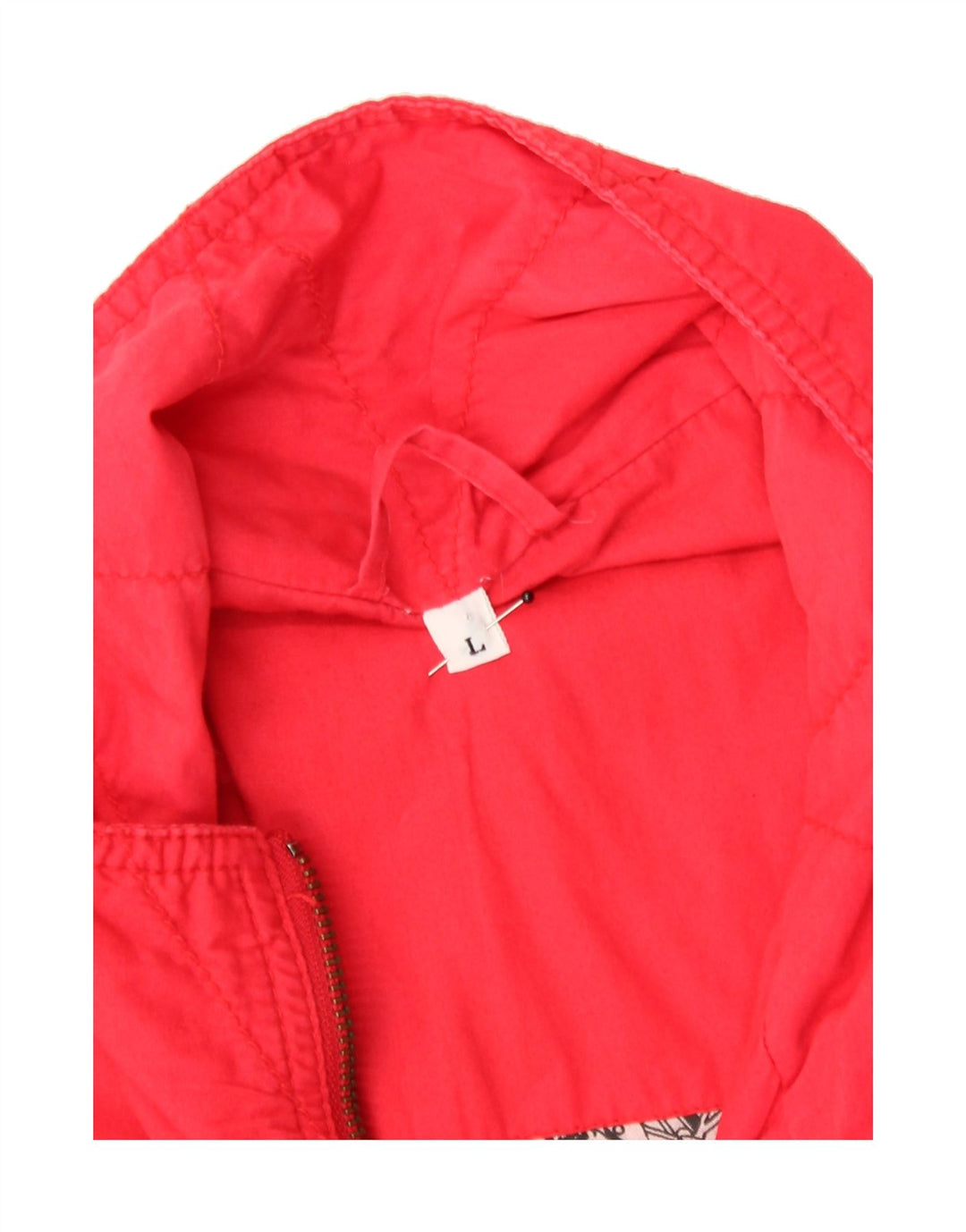VINTAGE Mens Bomber Jacket UK 40 Large Red Cotton Vintage Vintage and Second-Hand Vintage from Messina Hembry 