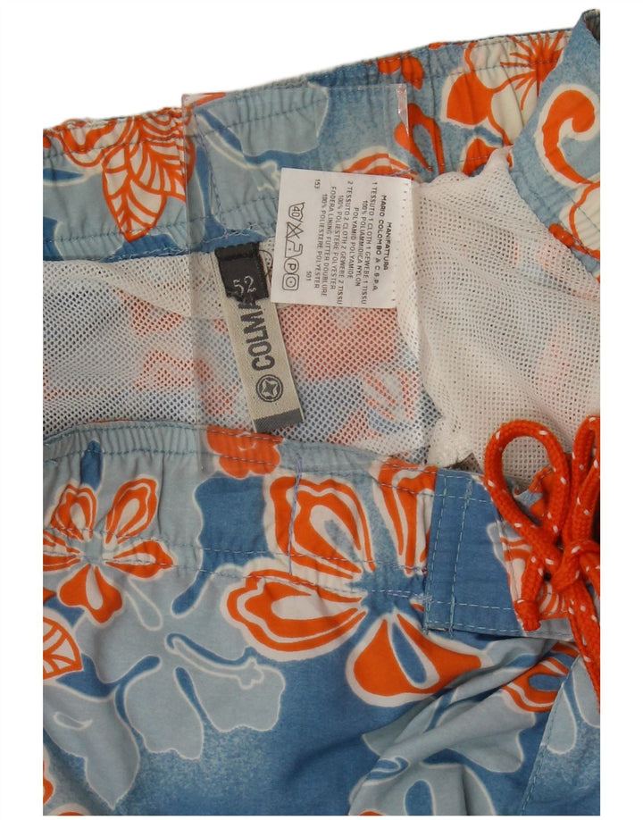 Colmar Mens Swimming Shorts EU 52 Large Blue Floral Polyamide