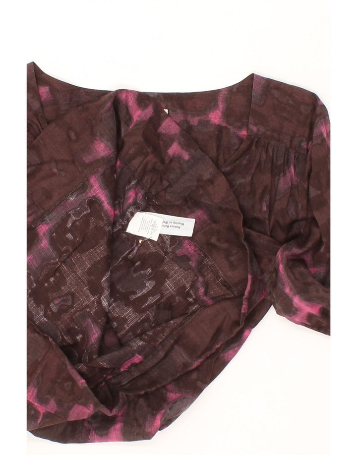 J. CREW Womens Abstract Pattern Blouse Top US 10 Large Brown Vintage J. Crew and Second-Hand J. Crew from Messina Hembry 
