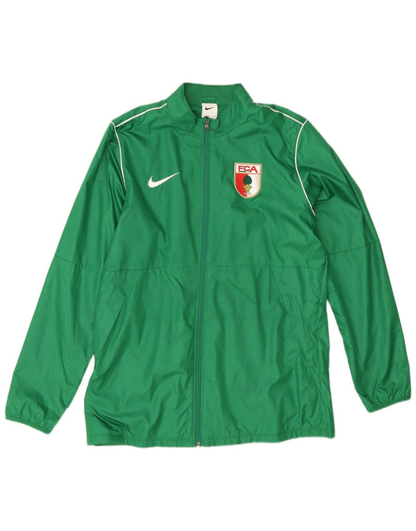 Nike Mens FC Augsburg Tracksuit Top Jacket Large Green Polyester