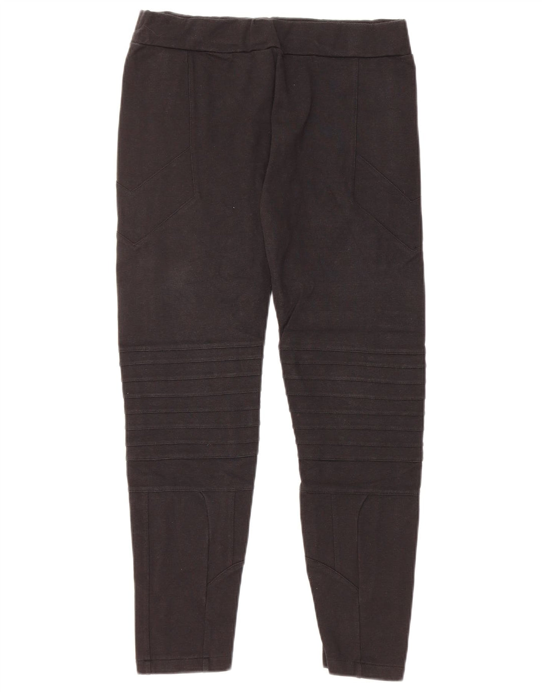ALL SAINTS Womens Leggings UK 14 Medium  Black Cotton